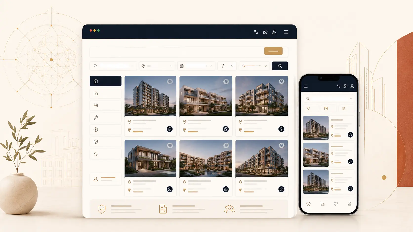 Custom property listing platform for real estate developers and agents